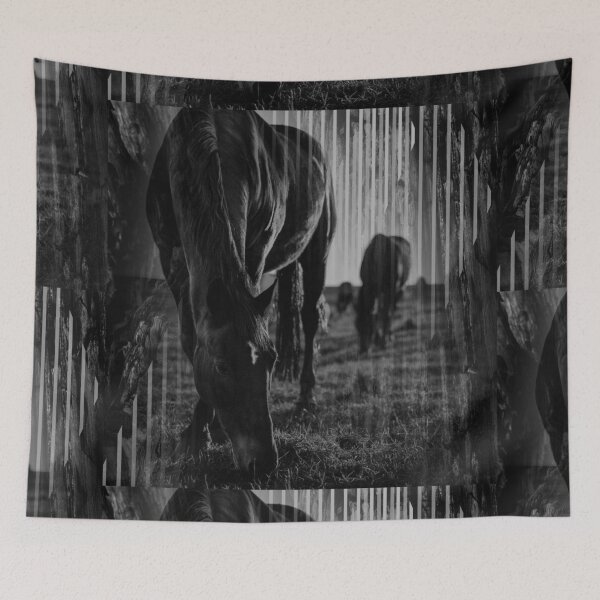 Item preview, Horses in black and white designed and sold by Lee's Place.