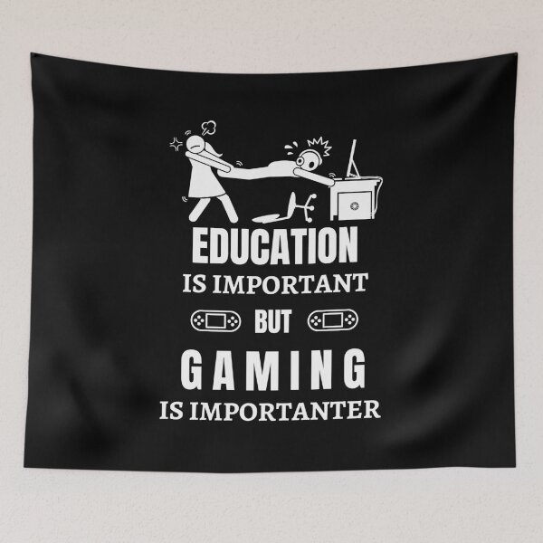 Item preview, Education Is Important But Gaming Is Importanter designed and sold by AutumnVibeShop.