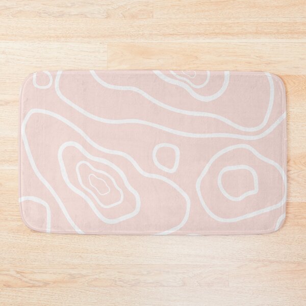 Item preview, Pink & White Topography Pattern designed and sold by StylishTayla.