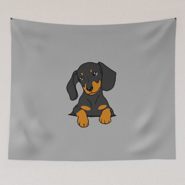 Item preview, Dachshund Puppy in Your Pocket Grey designed and sold by Reiyankhairina.