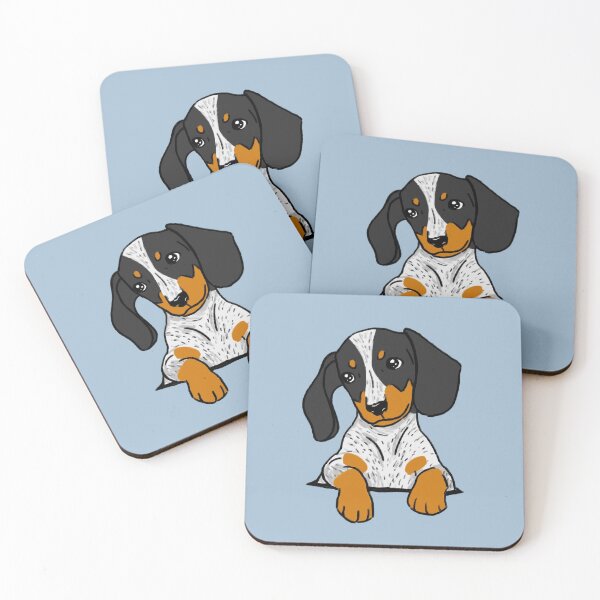 Item preview, Piebald Brindle Dachshund Puppy in Your Pocket designed and sold by Reiyankhairina.