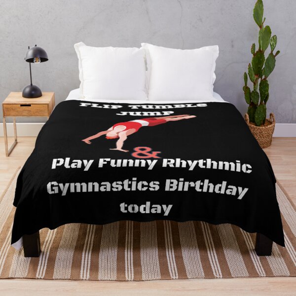 Item preview, Flip Tumble Jump And Play Funny Rhythmic Gymnastics Birthday today designed and sold by piskwi.
