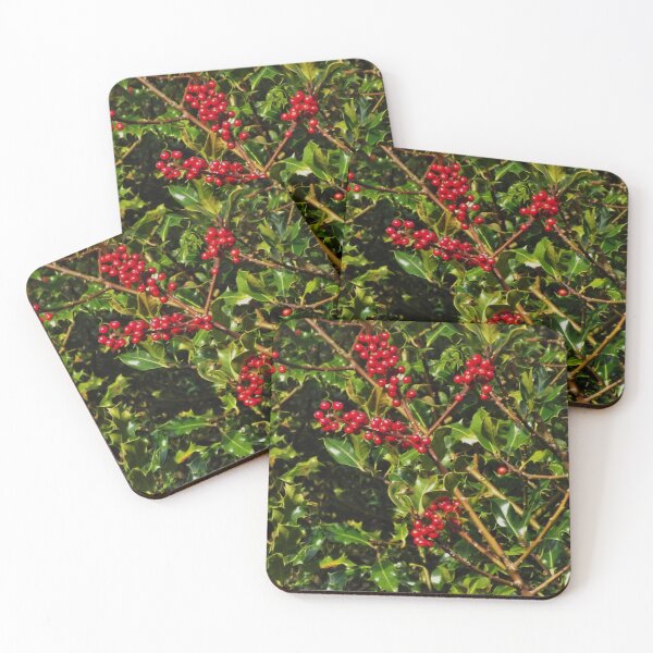Item preview, Holly with berries designed and sold by Joanne Babb.