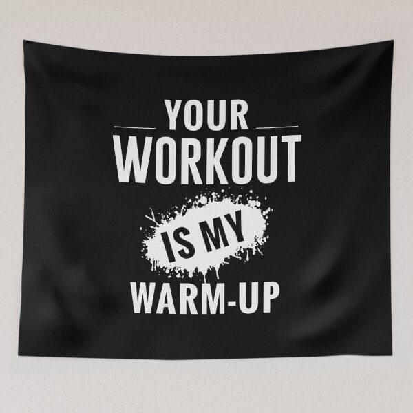 Item preview, Your Workout Is My Warmup - CrossFit Workout Gym Design designed and sold by RXThread.