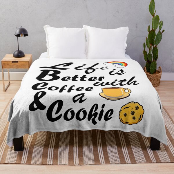 Item preview, Funny Life Is Better With Coffee And A Cookie designed and sold by vineeth.