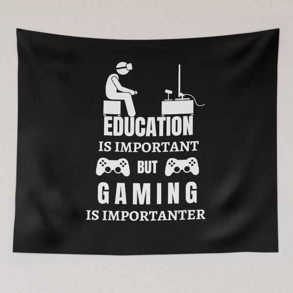 Item preview, Education Is Important But Gaming Is Importanter designed and sold by AutumnVibeShop.