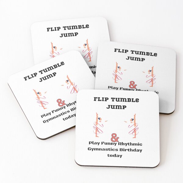 Item preview, Flip Tumble Jump And Play Funny Rhythmic Gymnastics Birthday today  designed and sold by piskwi.