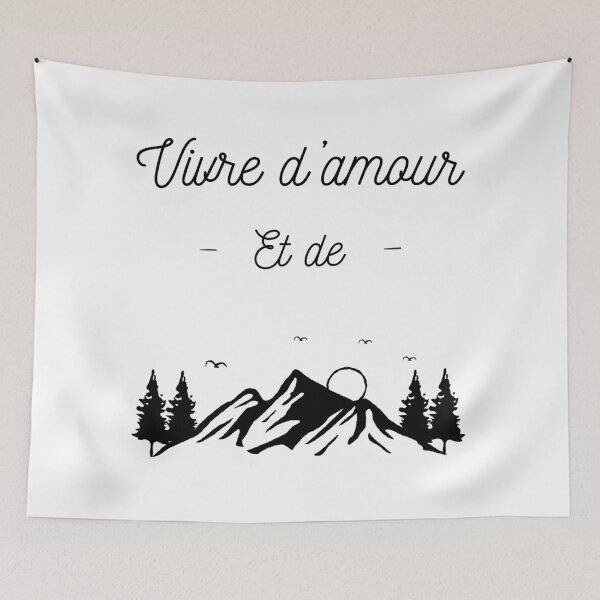Item preview, Vive enamorado y en la montaña designed and sold by Curlyhaire.
