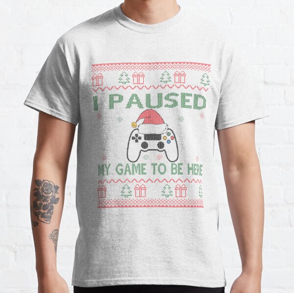 I Paused My Game Toe Here Long Sleeve - Snowshirt