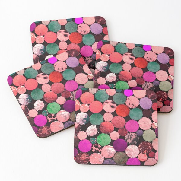 Item preview, colorful polka dot wood pattern design theme  designed and sold by anzus13carlett.