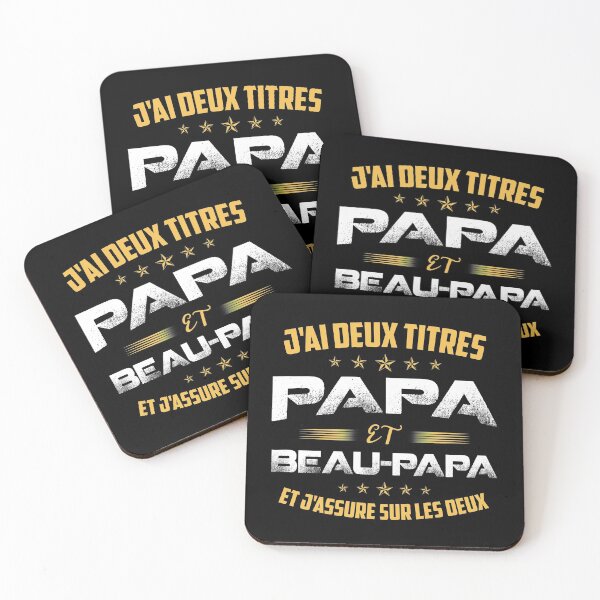 Item preview, Funny Assure Deux Titres Papa Et Beau Papa Dad Papa Shirt Fathers Day Birthday T Shirt designed and sold by tuanitus.