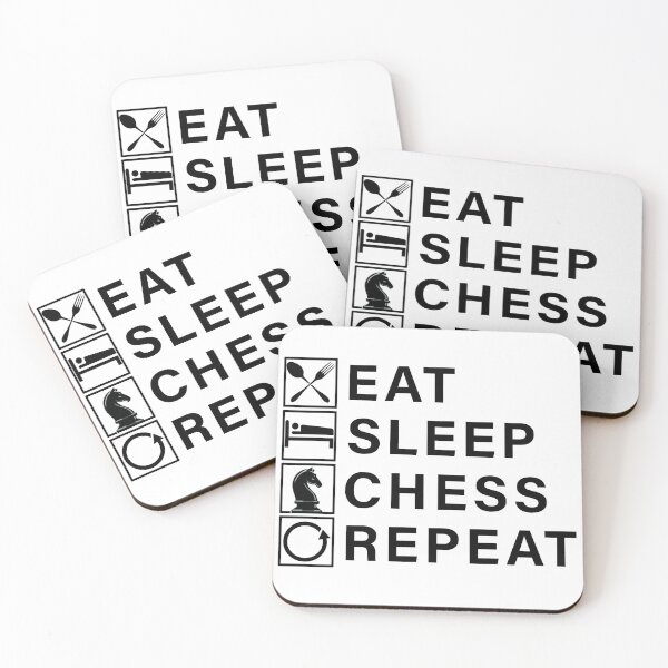 Item preview, Eat Sleep Chess Repeat designed and sold by Adel Qasem.