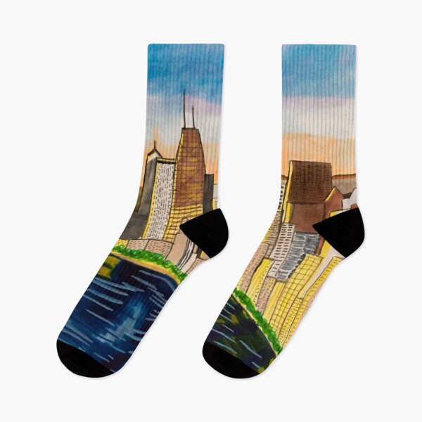 Item preview, City reflection at sunrise designed and sold by MelanieNad.