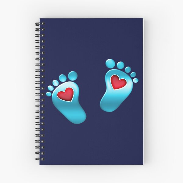 Item preview, Baby, boy, baby feet, footprint, hearts designed and sold by boom-art.