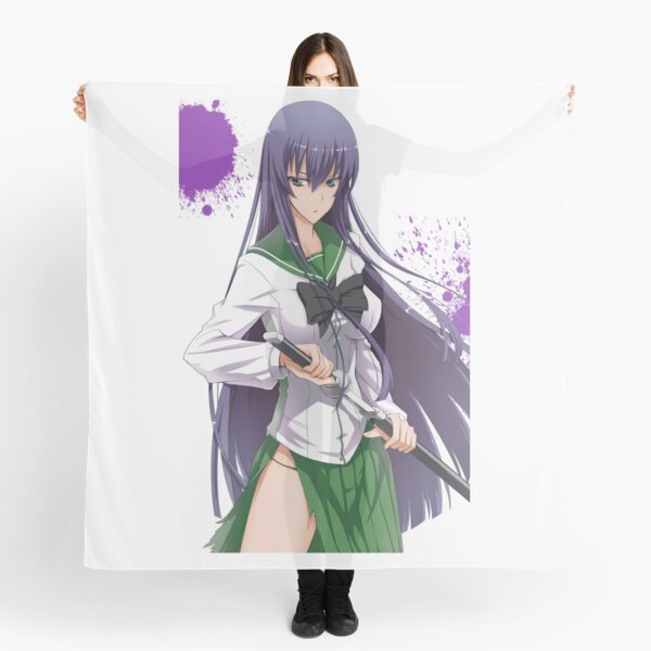 Saeko Busujima Scarves Redbubble