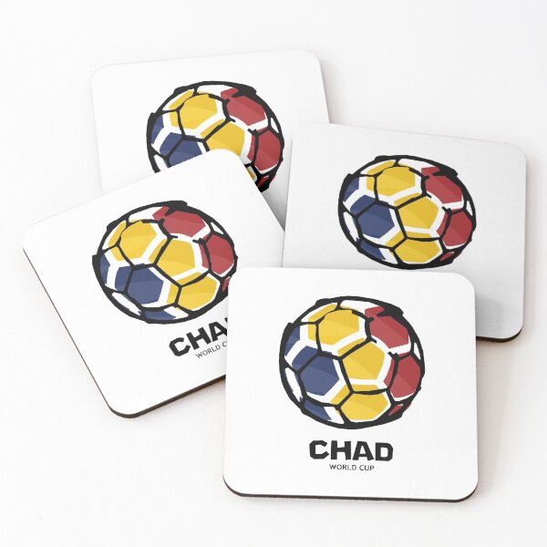 Aperçu de l'œuvre Drapeau du pays de football du Tchad créée et vendue par KewaleeTee.