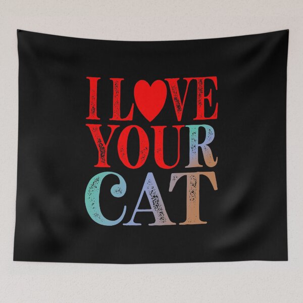 Item preview, I Love Your Cat Essential Classic Sticker And Shirt Design designed and sold by Glike.