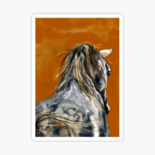 Dramatic Horse Sticker