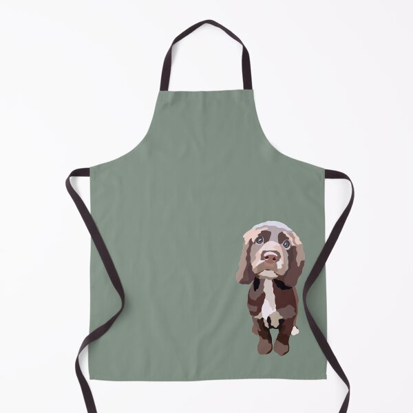 Item preview, Chocolate Cocker Spaniel Puppy Dog Portrait Digital Illustration designed and sold by sherylwylie.