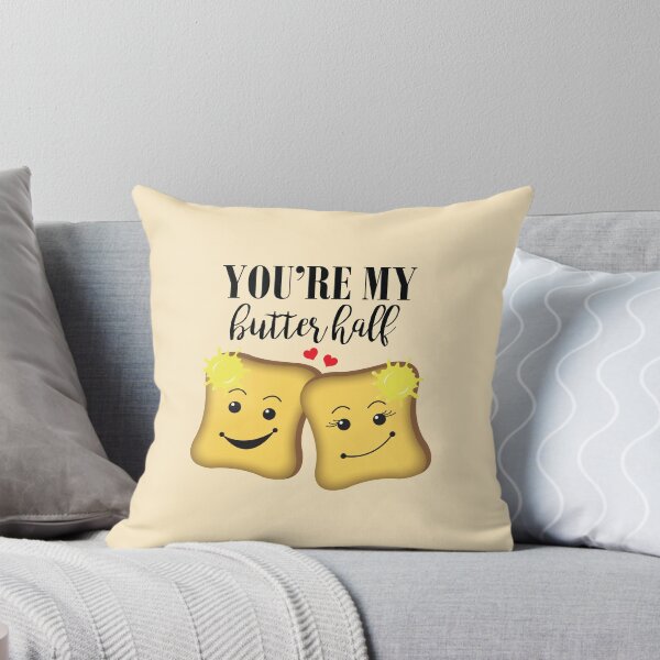 Item preview, You're My Butter Half Funny Food Pun designed and sold by HotHibiscus.