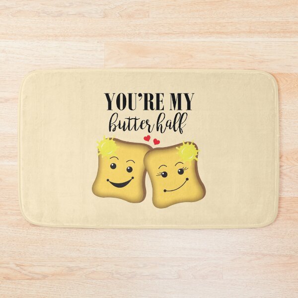 Item preview, You're My Butter Half Funny Food Pun designed and sold by HotHibiscus.