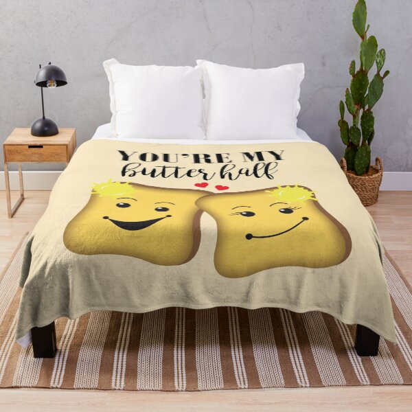 Item preview, You're My Butter Half Funny Food Pun designed and sold by HotHibiscus.