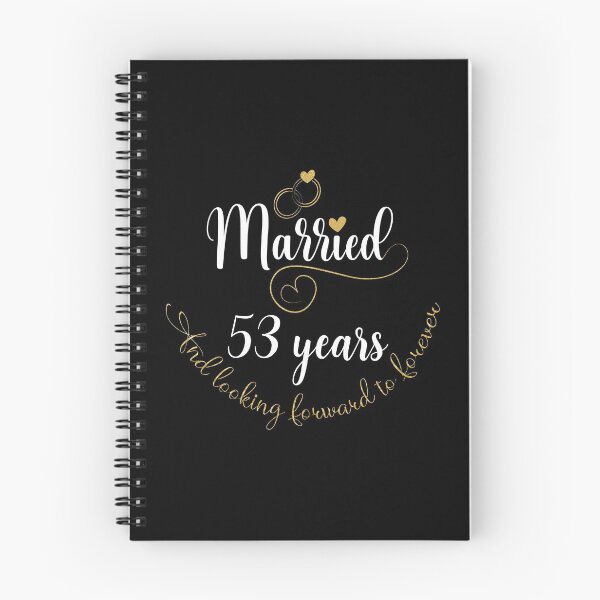 Item preview, Married 53 Years And Looking Forward To Forever Cute Couples print designed and sold by Grabitees.