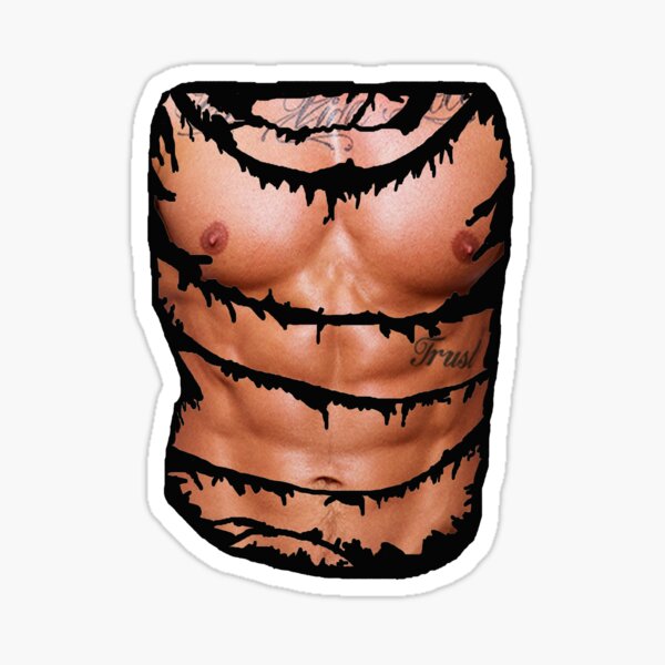 Muscle Man 6 pack abs Graphic T-Shirt Dress for Sale by AvroJonny