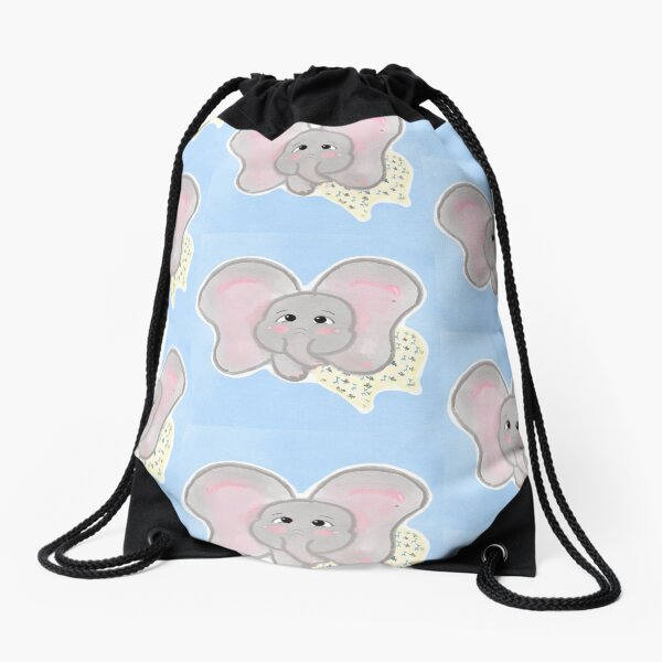My dumbo is sleepy Drawstring Bag