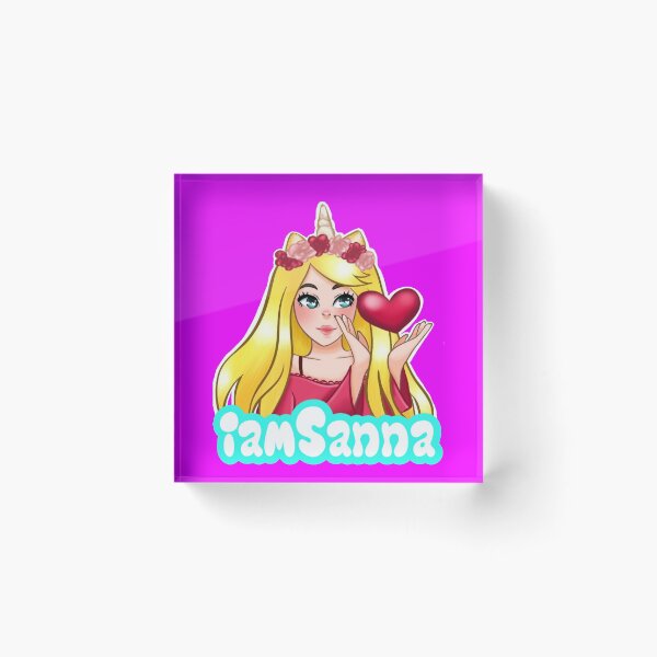 Item preview, iamSanna Loves Unicorns NEON PINK designed and sold by Totkisha1.