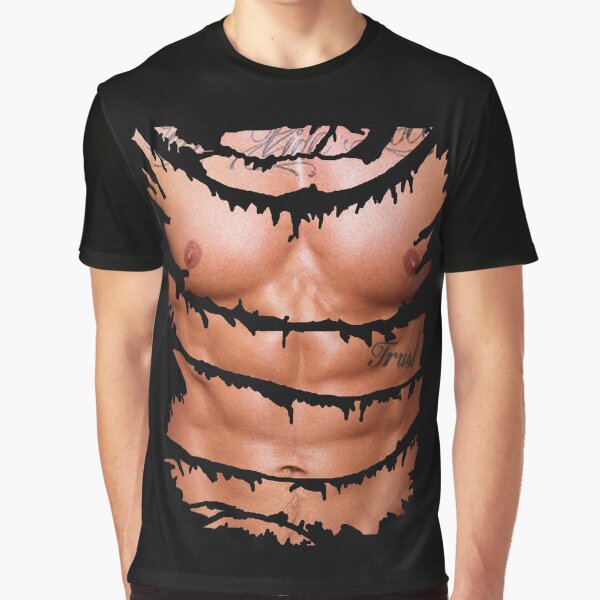 Fake Sixpack Fake Abs Abdominal Muscles Gym T-Shirt by Mister Tee - Pixels