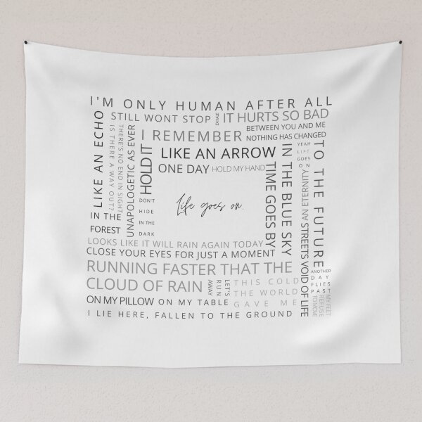 Item preview, Life goes on inspired print (black text) designed and sold by AlexiaArts.