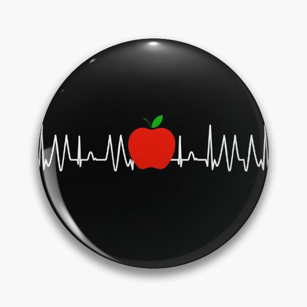 Item preview, Apple heart rate pulse heartbeat healthy fruit designed and sold by DerNerd.