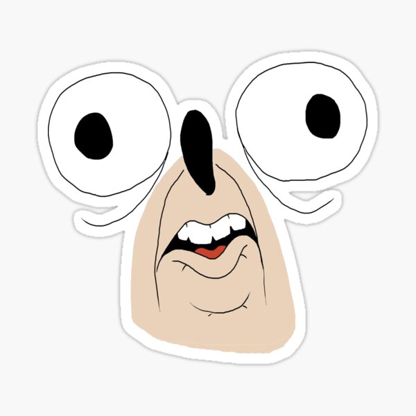 Retarded Stickers Redbubble - retarded roblox face