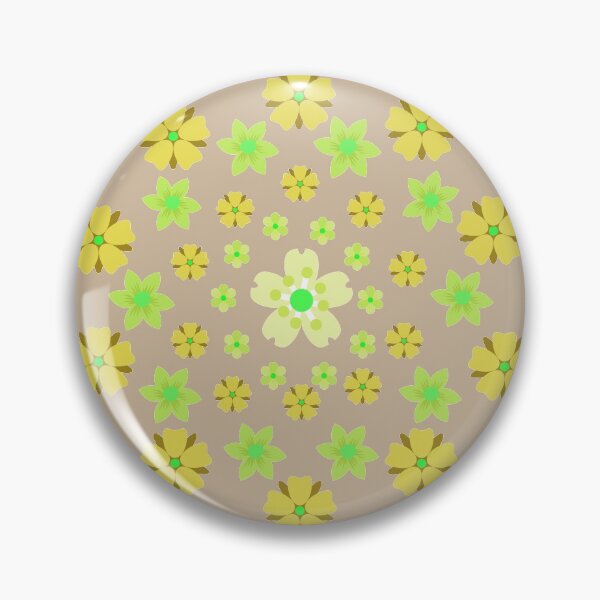 Item preview, Boho Beige Neon Flower Mandala  designed and sold by BohoMoon.