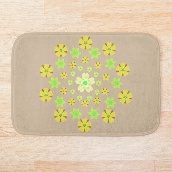 Item preview, Boho Beige Neon Flower Mandala  designed and sold by BohoMoon.
