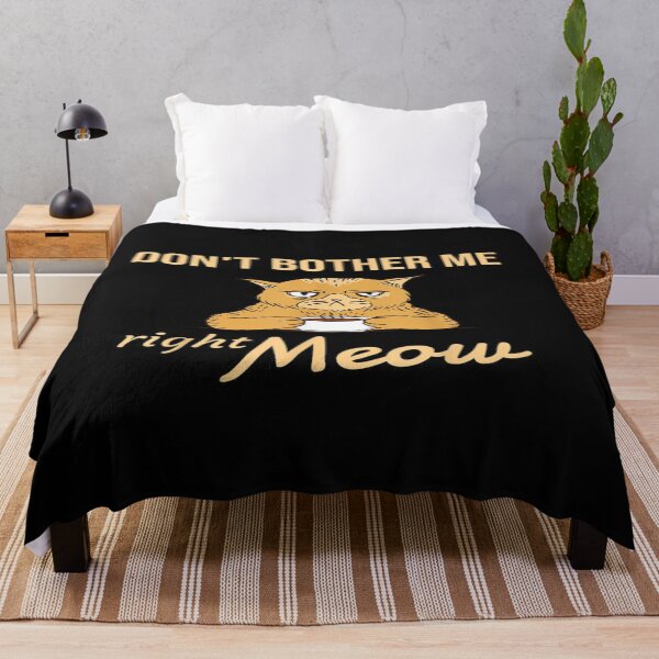 Item preview, Don't Bother Me Right Meow - Funny Coffee Cat T-shirts designed and sold by Trendy Shirt.