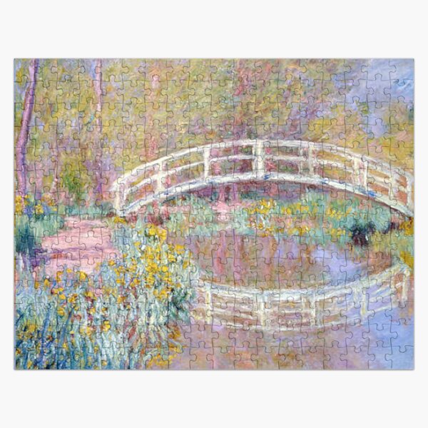Claude Monet | Le Pont Japonais a Giverny - Symphony in Rose Jigsaw Puzzle