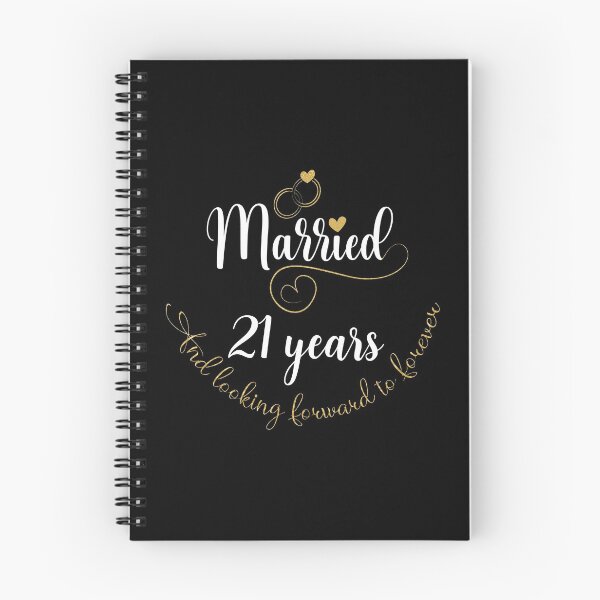 Item preview, Married 21 Years And Looking Forward To Forever Cute Couples print designed and sold by Grabitees.
