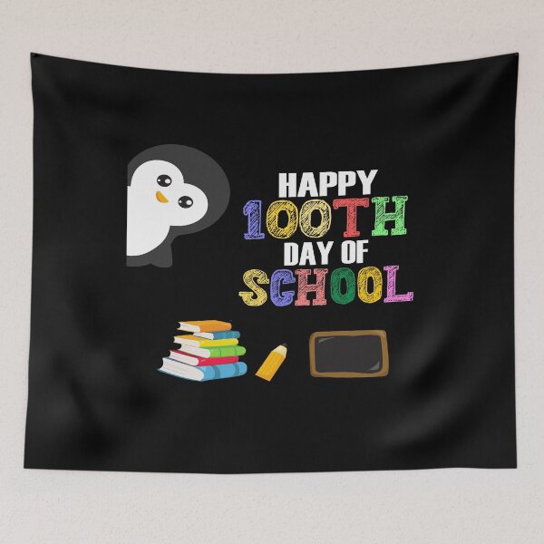Item preview, Happy 100th Day of School - Teacher Penguin Child designed and sold by Ibu83.