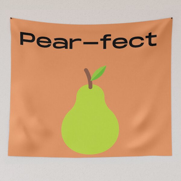 Item preview, perfect pearfect fruit pun designed and sold by Felicity-K.