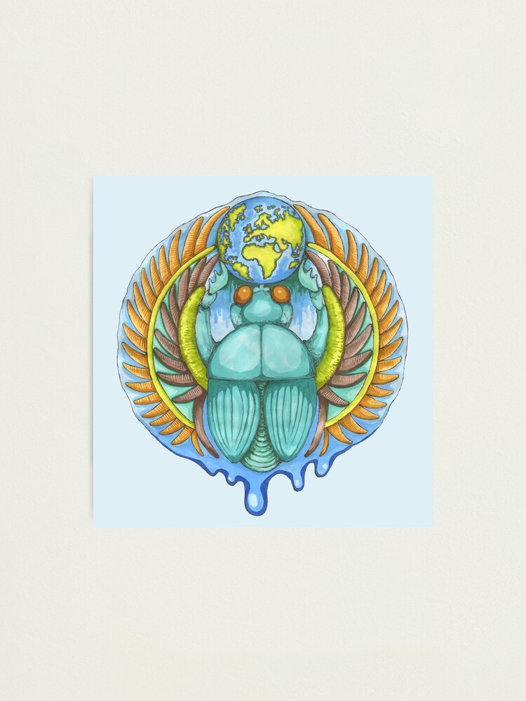 Alternate view of Earth Creation Beetle Photographic Print