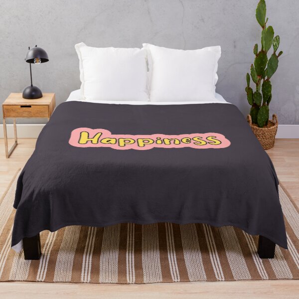 Item preview, Happiness Word Typography designed and sold by LoveLifeRandom.