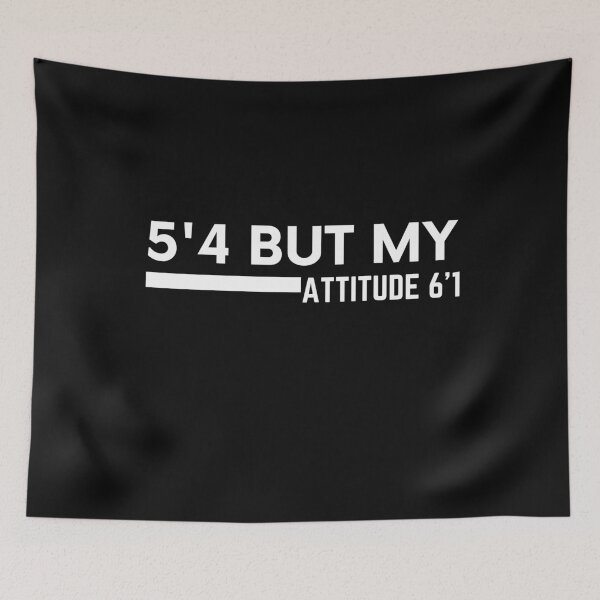 Item preview, 5'4 But My ATTITUDE 6'1 , Short girl , Attitude  ,Short Women ,Trends ,Fashion ,Funny attitude ,Adorable ,Tiny, Cute  designed and sold by kenganalashish.