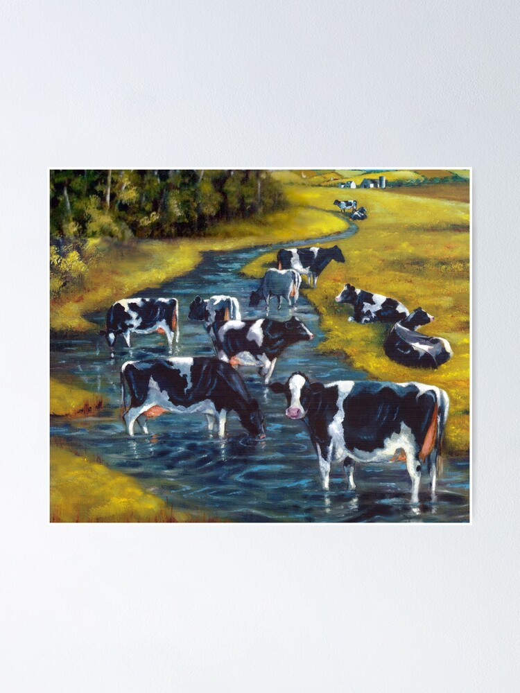 Country Farm Scene Hay Bales Landscape Oil Painting Knife Painting Art  Board Print for Sale by Joyce Geleynse