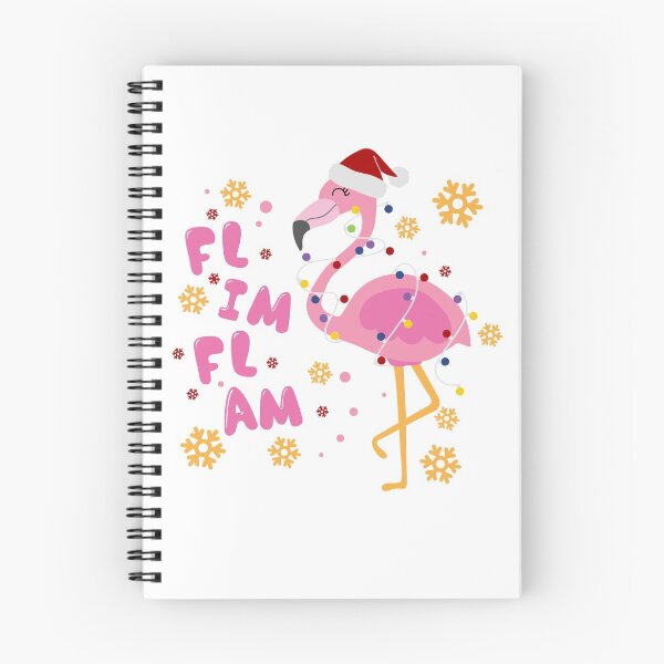 Aperçu de l'œuvre Flim Flam Flamingo Christmas créée et vendue par meggydesigns.
