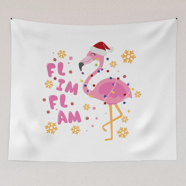 Item preview, Flim Flam Flamingo Christmas designed and sold by meggydesigns.