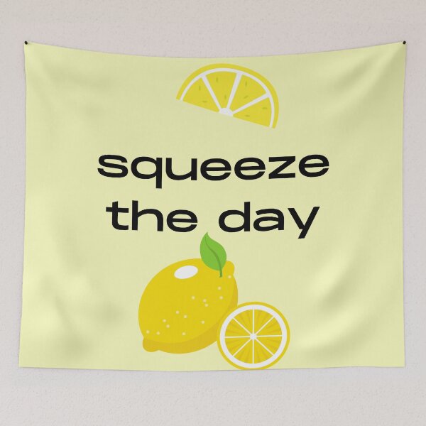 Item preview, Squeeze the day fruity pun designed and sold by Felicity-K.