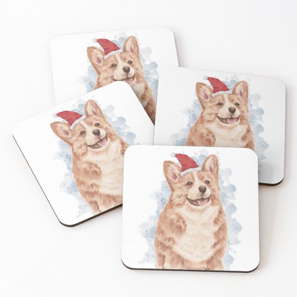 Item preview, Santa Happy Corgi Water Splash designed and sold by mofdeer10.