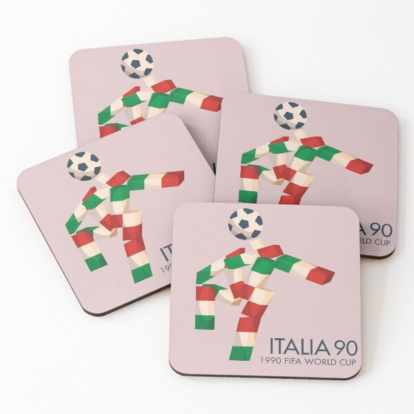 Item preview, Vintage World Cup poster, Ciao, Italia 90 mascotte, old football print designed and sold by Spallutos.